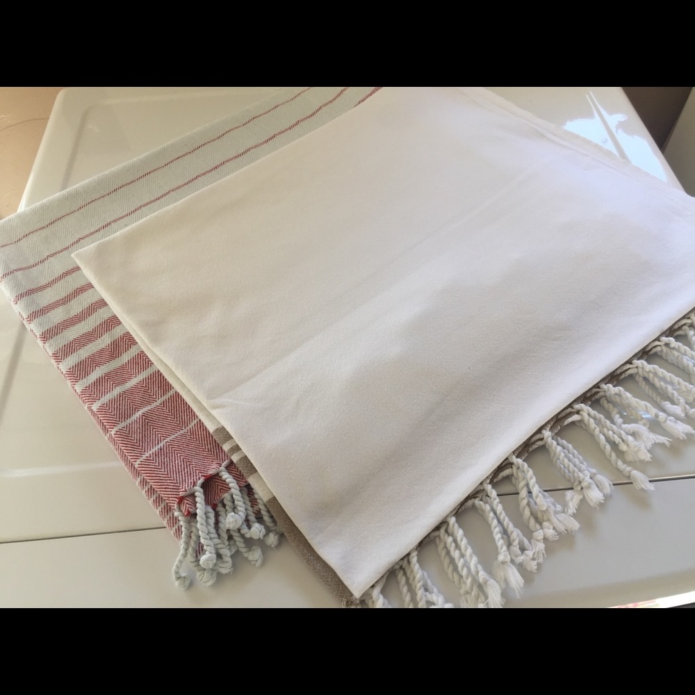 Turkish Towels - Set of 2 - 62x36 100% Cotton